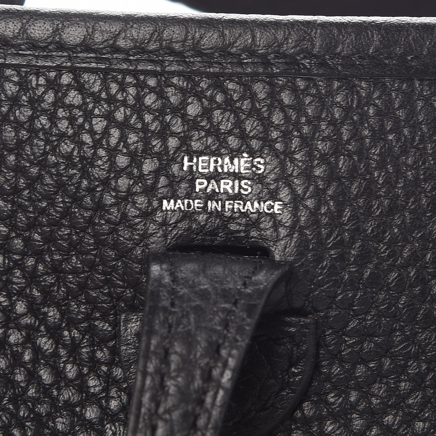 Hermes Taurillon Clemence Evelyne TPM Black 6 of 9