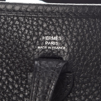 Hermes Taurillon Clemence Evelyne TPM Black 6 of 9