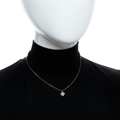 Van Cleef & Arpels 18K Rose Gold Carnelian Sweet Alhambra Pendant Necklace 2 of 6