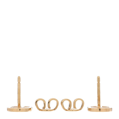 Gucci 18K Yellow Gold GG Tissue Stud Earrings 3 of 5