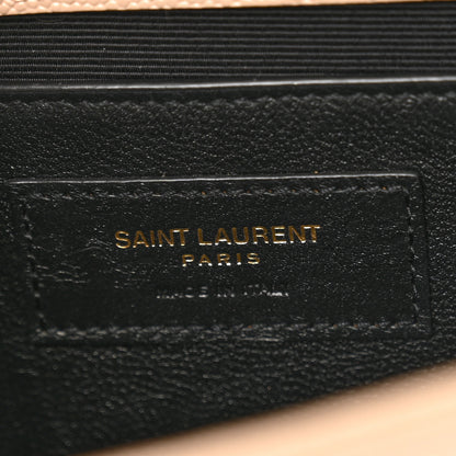 Saint Laurent Grain De Poudre Small Monogram Kate Satchel Dark Beige 6 of 12