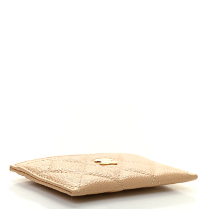 Chanel Caviar Quilted Card Holder Beige 4 of 8