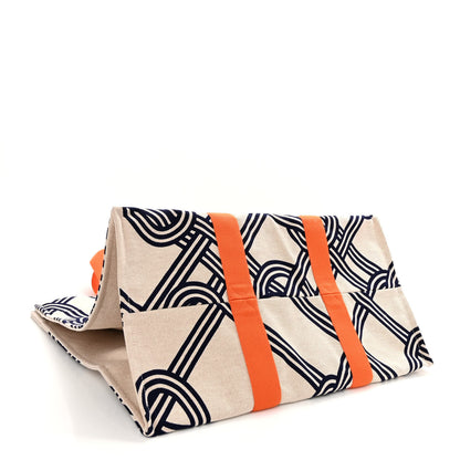 Hermes Cotton Canvas Noeuds Marins Beach Bag 5 of 9