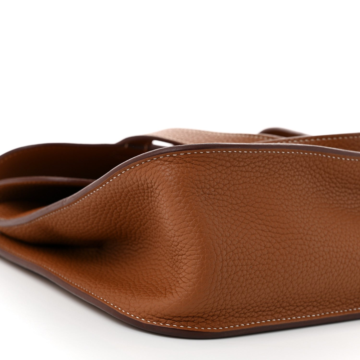 Hermes Taurillon Clemence Halzan 31 Gold 9 of 11