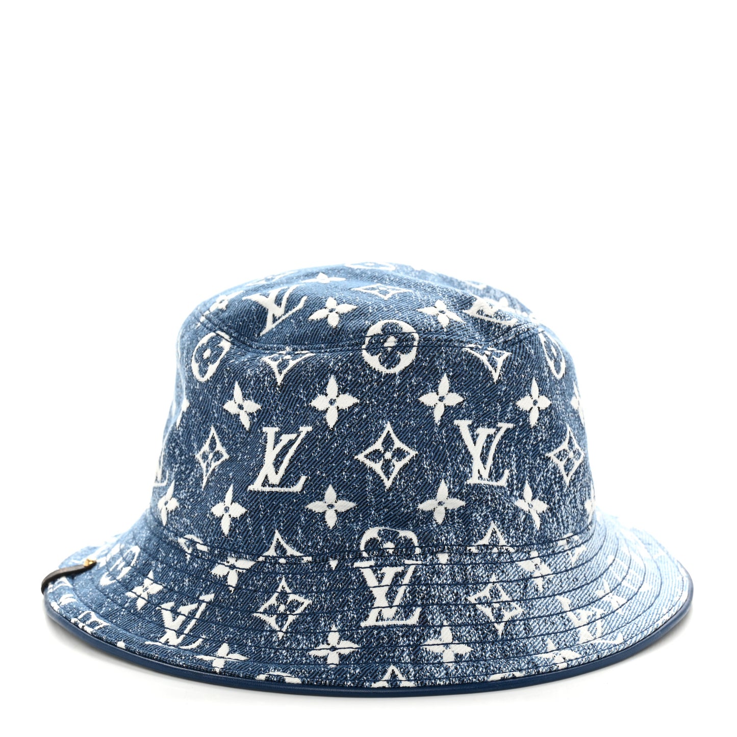 Monogram Denim Jacquard Bob Bucket Hat S Blue