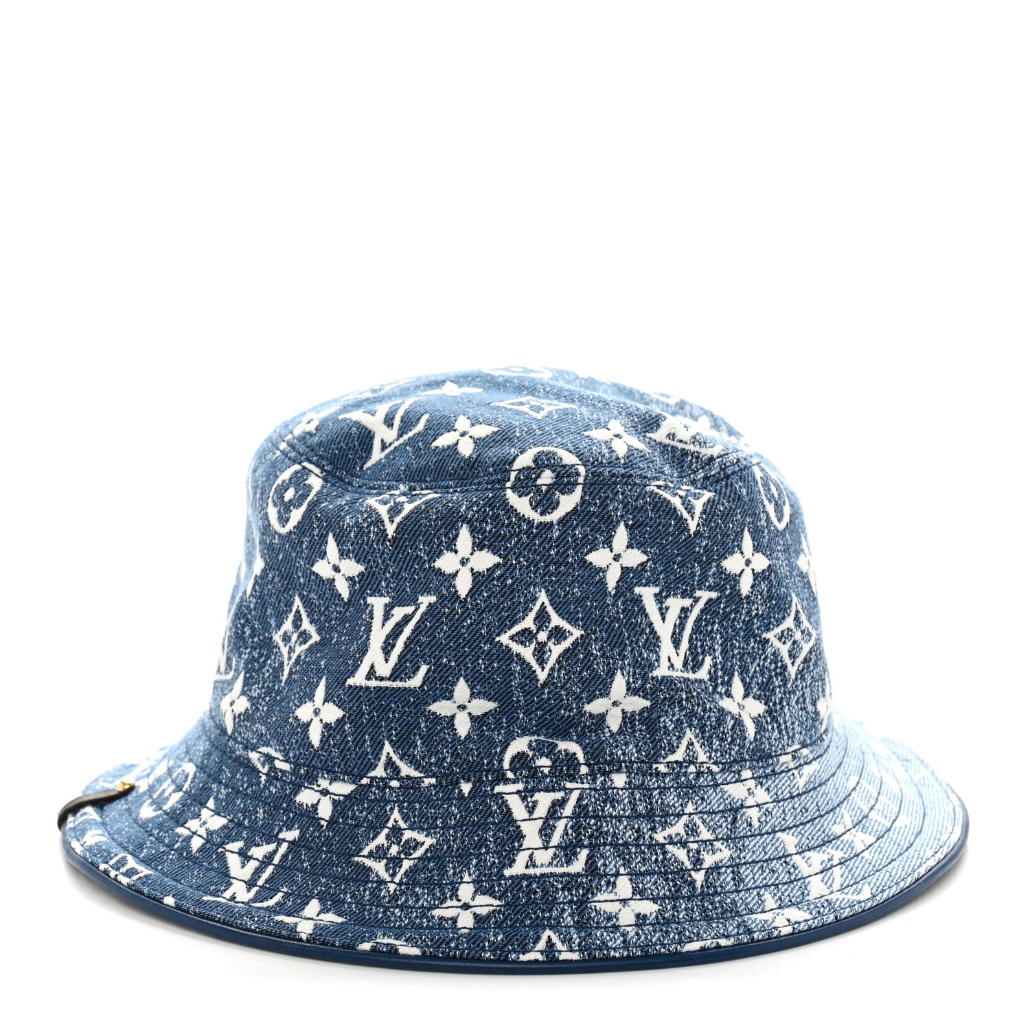 Louis Vuitton Monogram Denim Jacquard Bob Bucket Hat S Blue 3 of 8