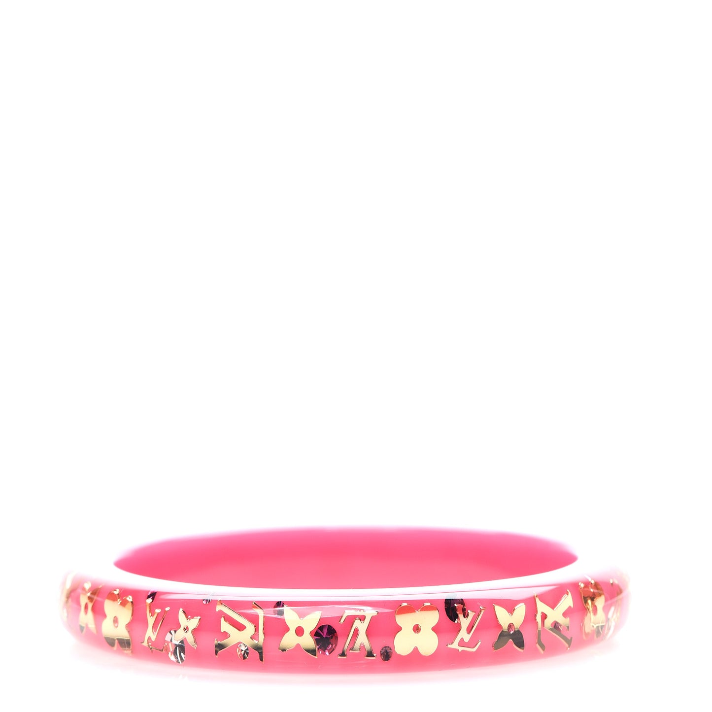 Resin Swarovski Medium Inclusion Bracelet PM Framboise