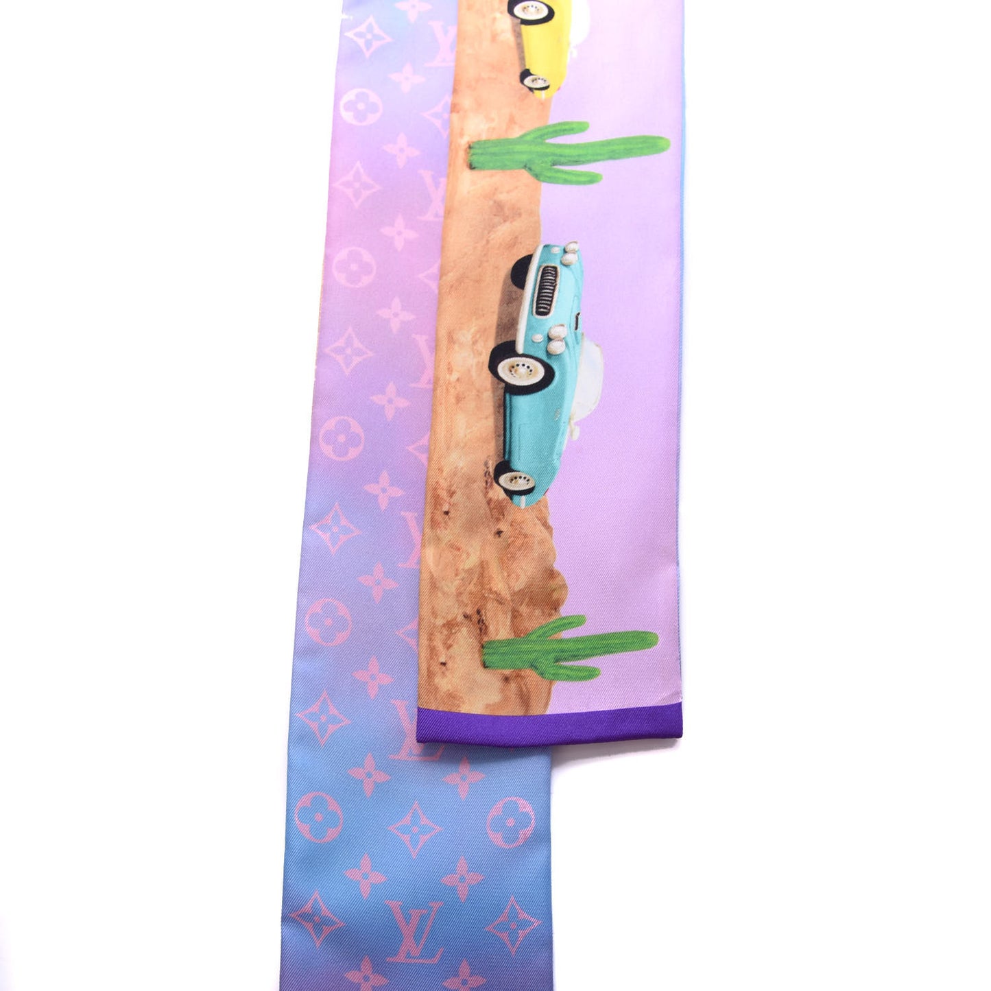 Silk Monogram Desperado Bandeau Blue