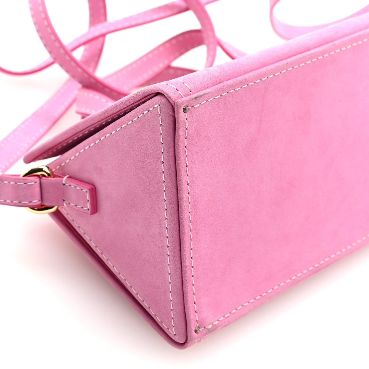 Nubuck Le Porte Top Handle Bag Pink
