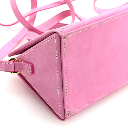 Jacquemus Nubuck Le Porte Top Handle Bag Pink 8 of 9