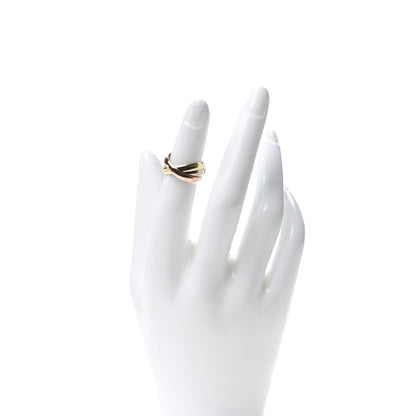 Cartier 18K Pink Yellow White Gold Trinity Ring 48 4.5 2 of 4