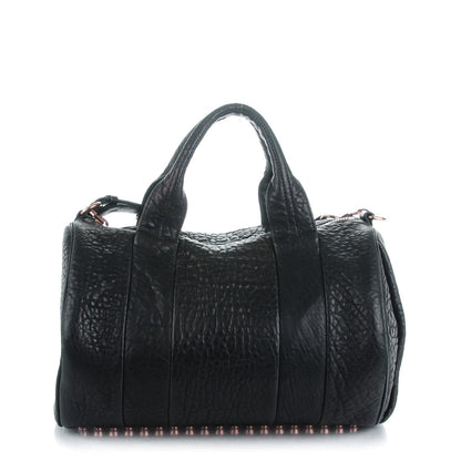 Alexander Wang Pebbled Lambskin Rocco Black Rose Gold Hardware 1 of 7