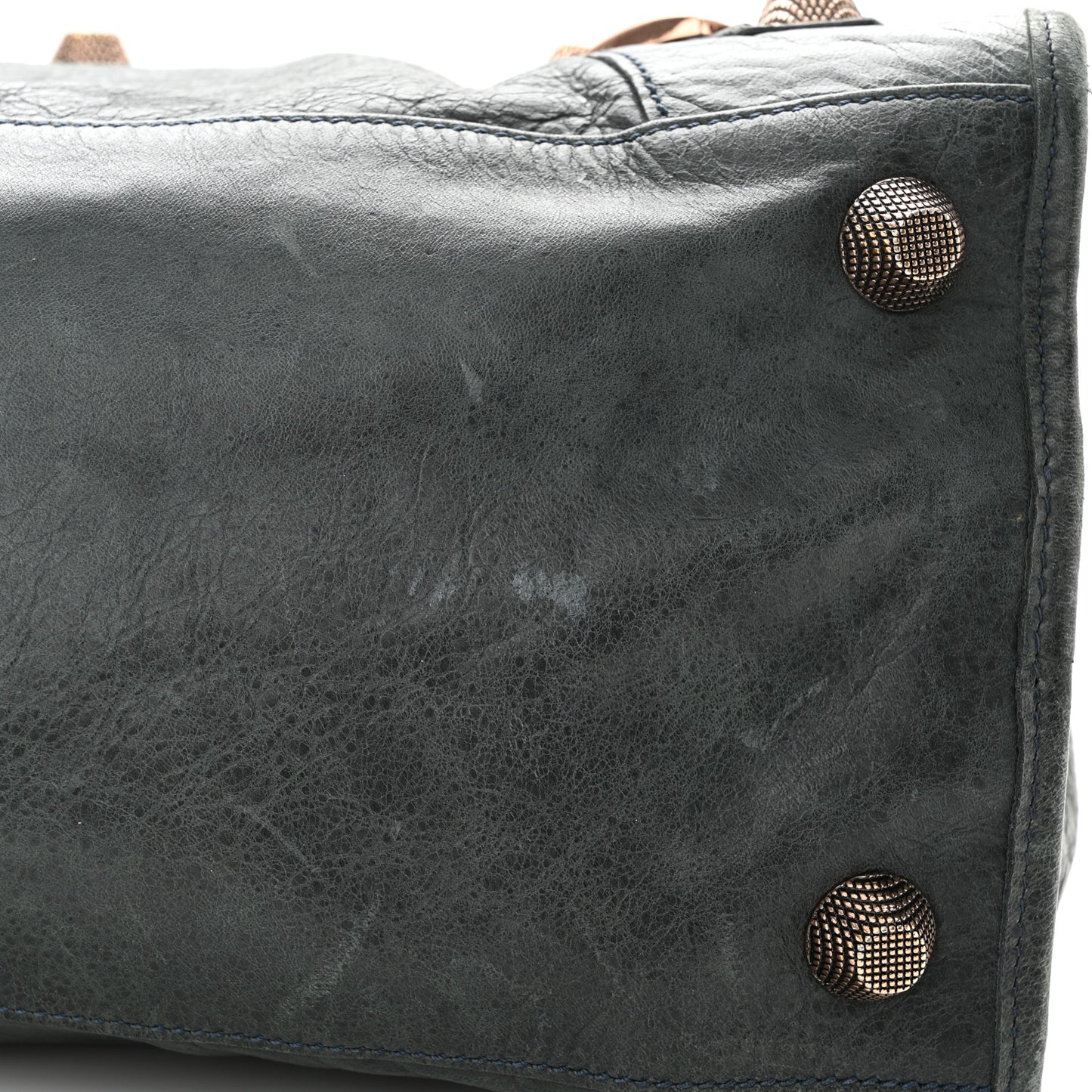 Agneau Giant 21 Rose Gold Hardware Work Anthracite