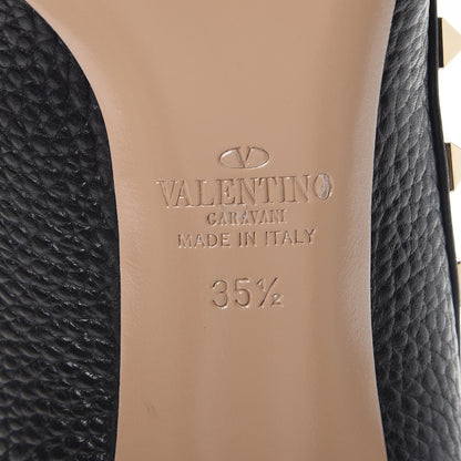 Valentino Garavani Pebbled Calfskin Rockstud 85mm Pumps 35.5 Black 8 of 17
