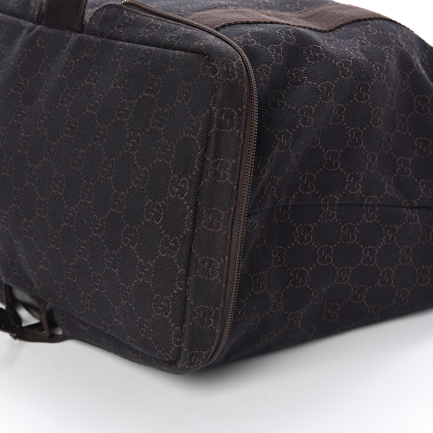 Gucci Denim Monogram Large Collapsible Travel Tote Dark Brown 9 of 9