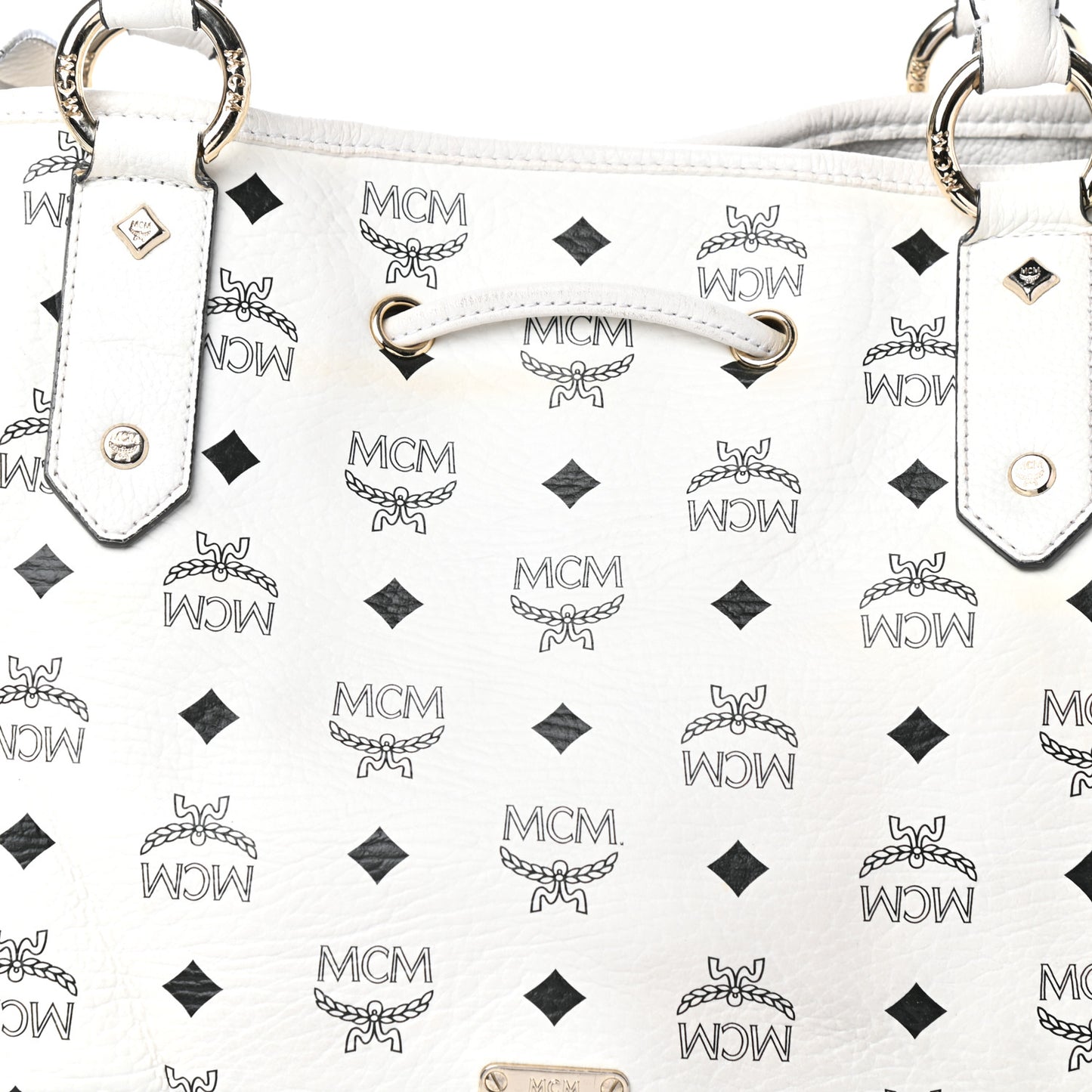 Visetos Drawstring Bag White