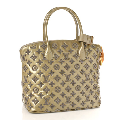Louis Vuitton Patent Lambskin Fascination Lockit Gris 3 of 8