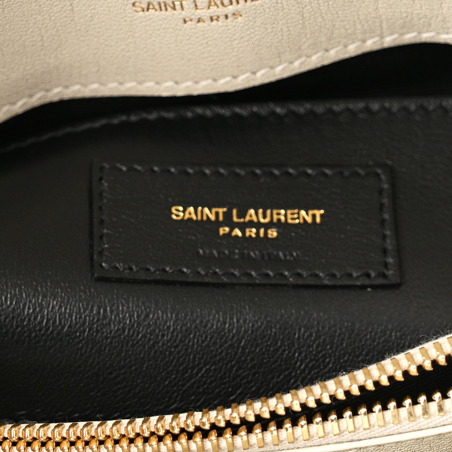 Saint Laurent Sheepskin Matelasse Chevron Monogram Medium College Bag Crema Soft 7 of 11