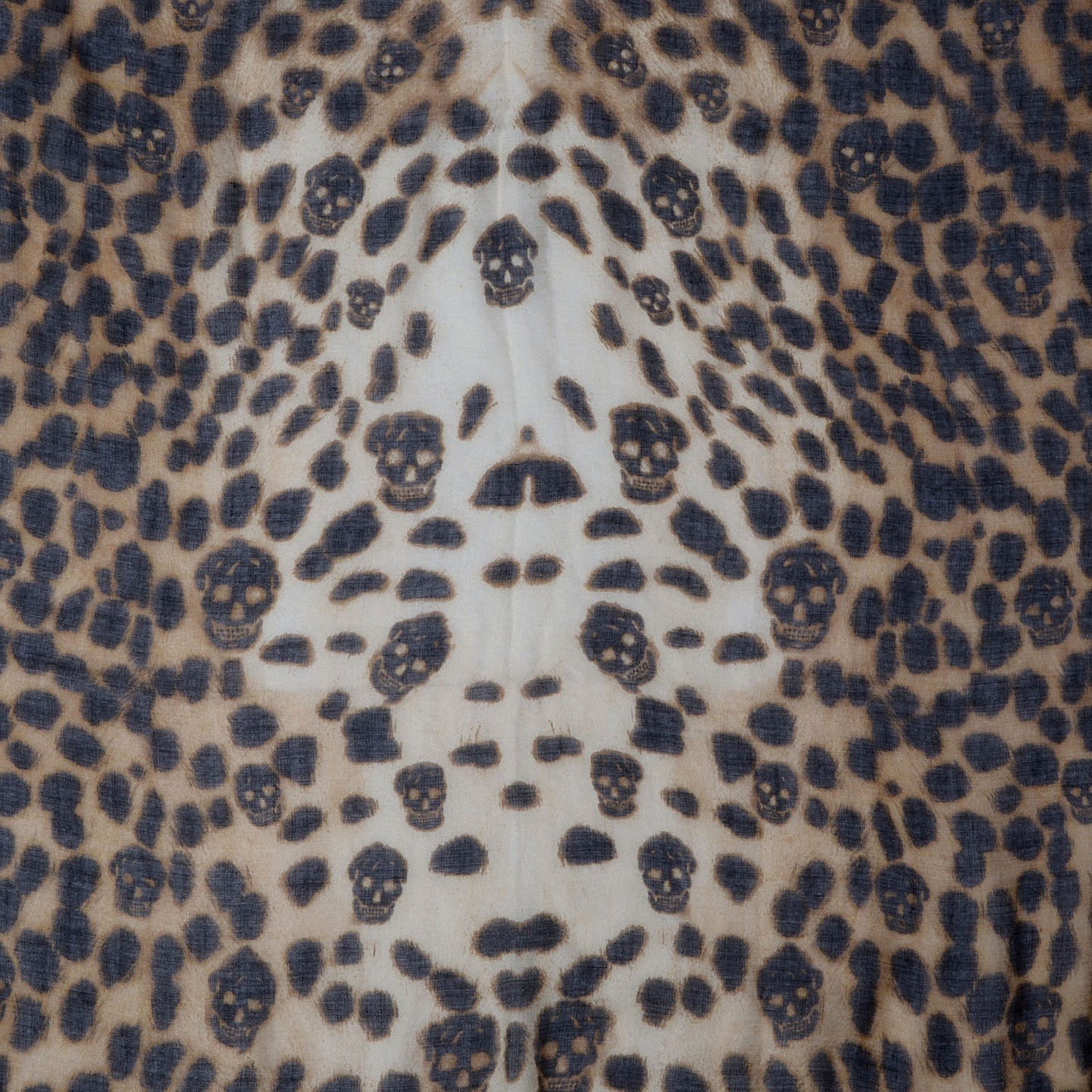Cashmere Silk Leopard Skull Pashmina Scarf