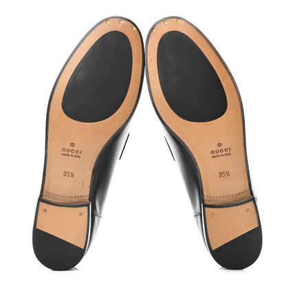 Gucci Calfskin Womens Jordaan Loafers 35.5 Black 4 of 5