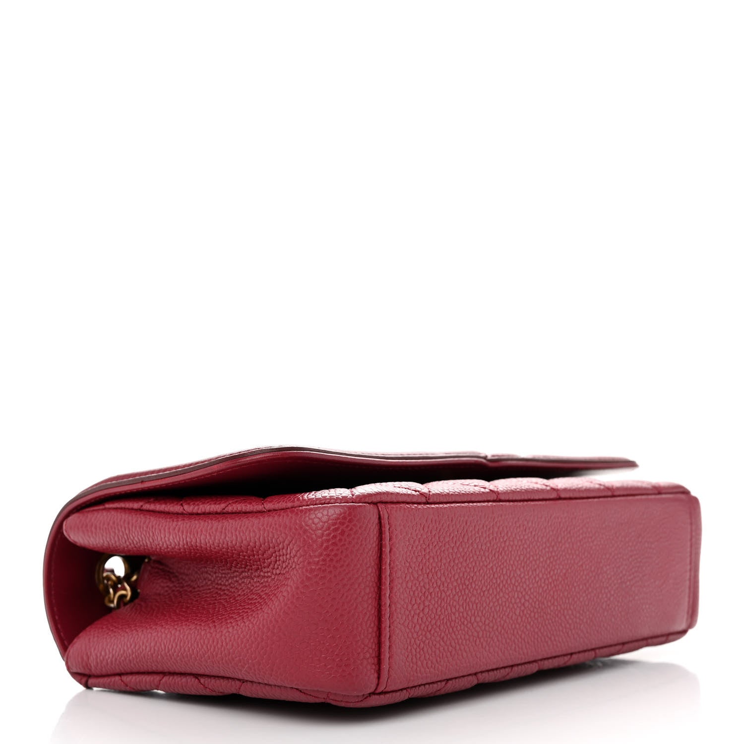Chanel Caviar Quilted Small CC Filigree Flap Burgundy 4 of 11