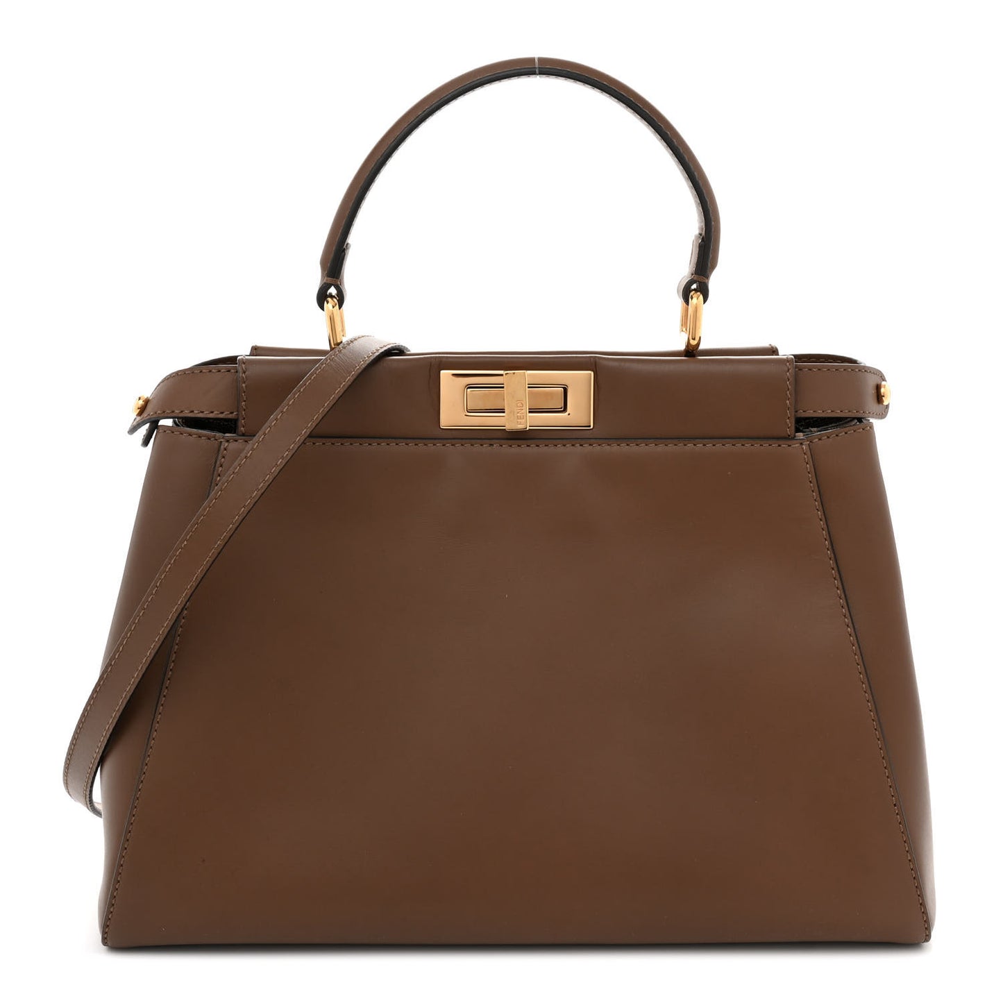 Vitello Morgan Fabric Jacquard Pequin Peekaboo Iconic Satchel Tobacco Black