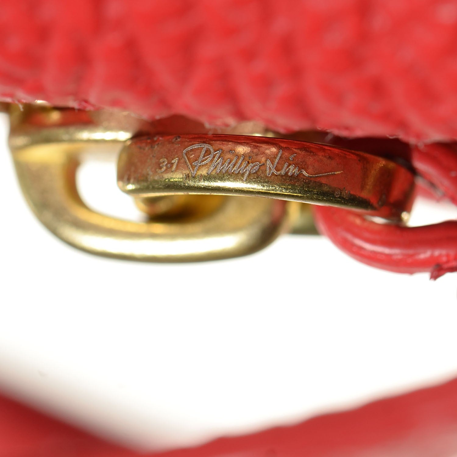 3.1 Phillip Lim 3.1 Textured Calfskin Mini Pashli Satchel Red 10 of 15