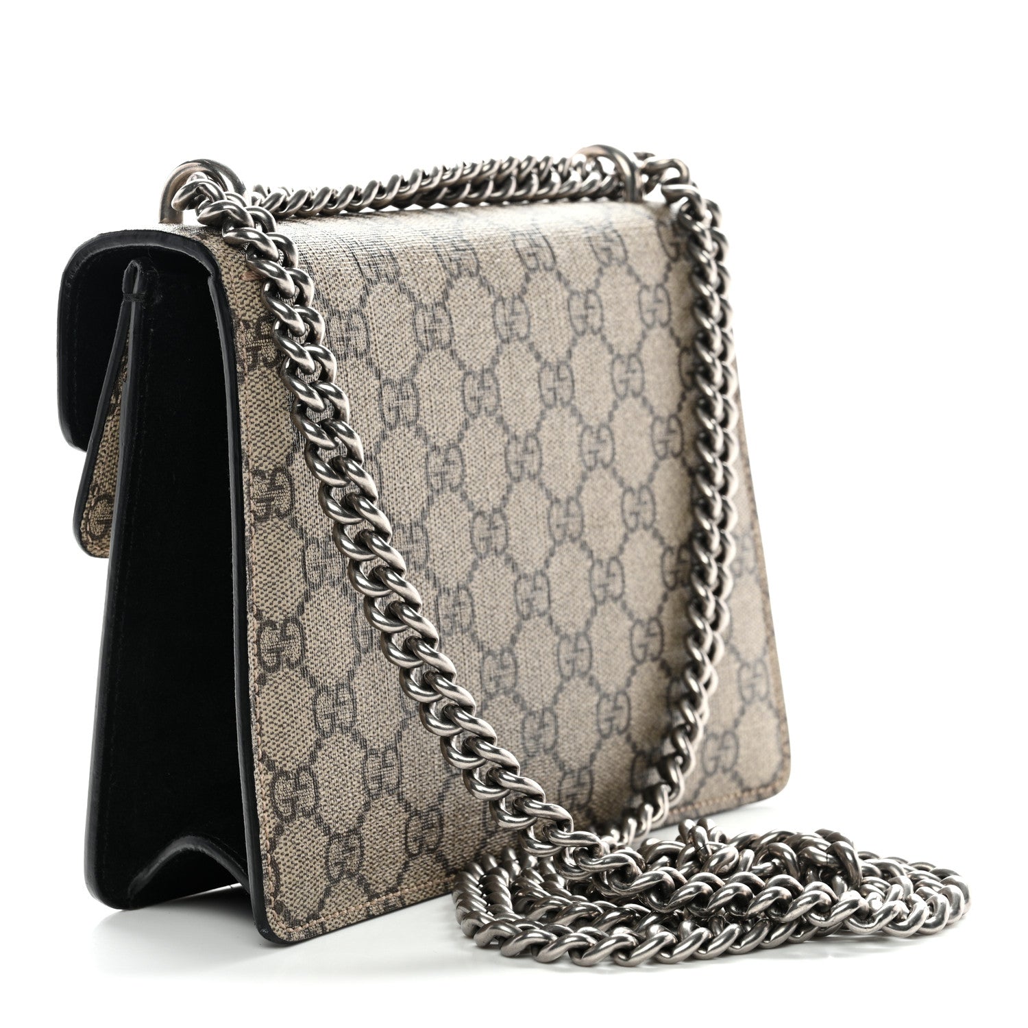 Gucci GG Supreme Monogram Mini Dionysus Shoulder Bag Black 3 of 12