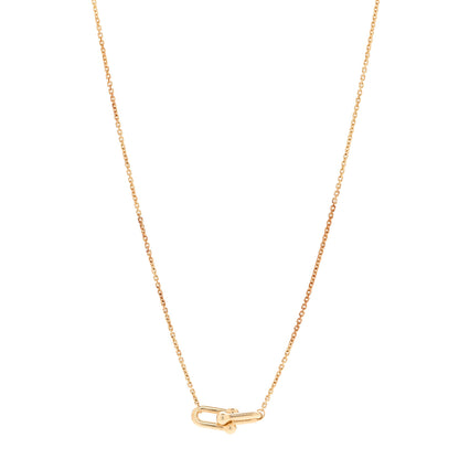 Tiffany 18K Yellow Gold HardWear Small Double Link Pendant Necklace 1 of 7
