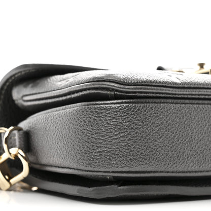 Louis Vuitton Shimmery Empreinte LV Ski Pochette Metis East West Gun Metal 9 of 10