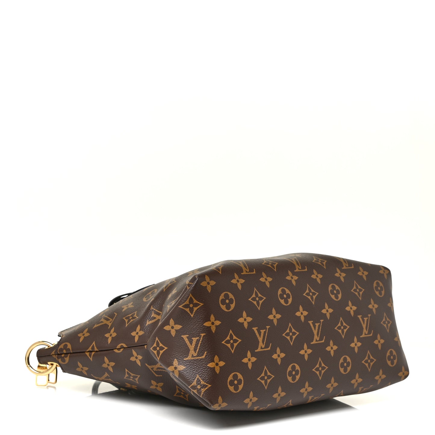 Monogram Flower Zipped Tote MM Black