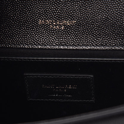Saint Laurent Grain De Poudre Small Monogram Kate Satchel Black 6 of 7