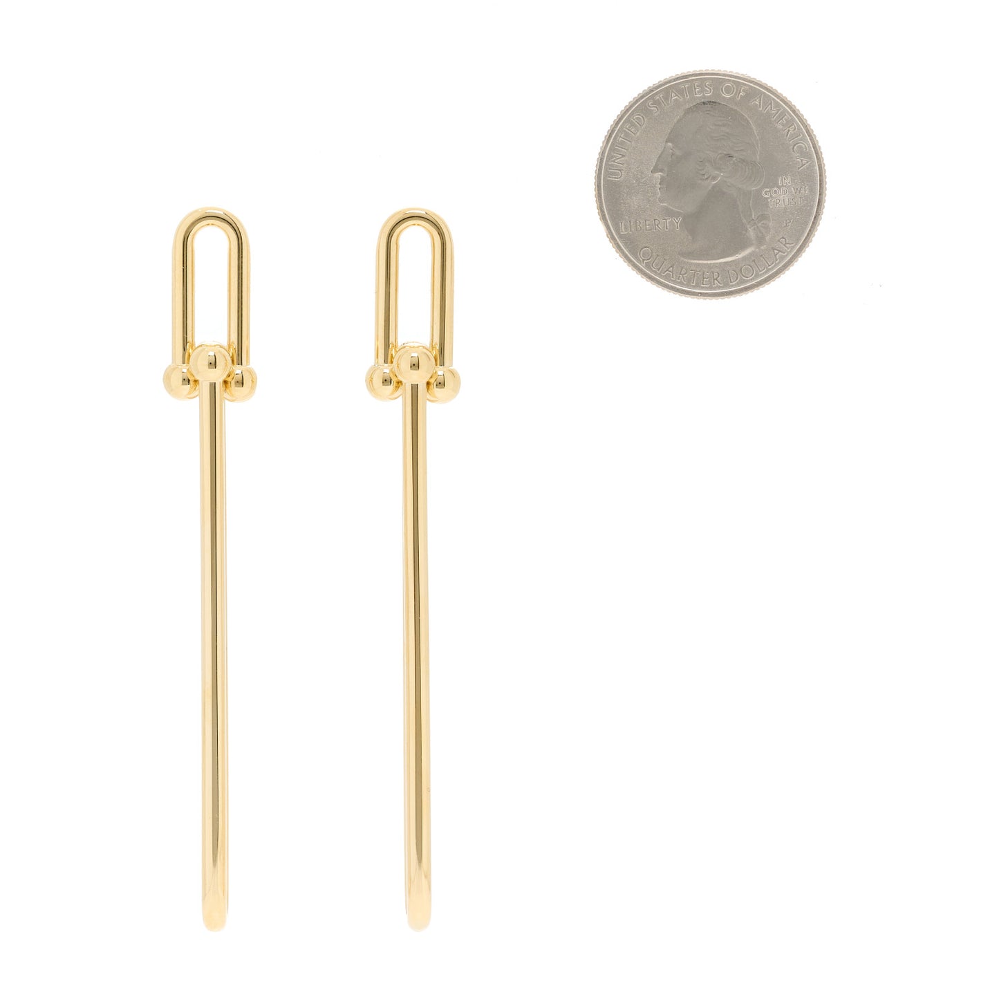 18K Yellow Gold HardWear Double Long Link Earrings
