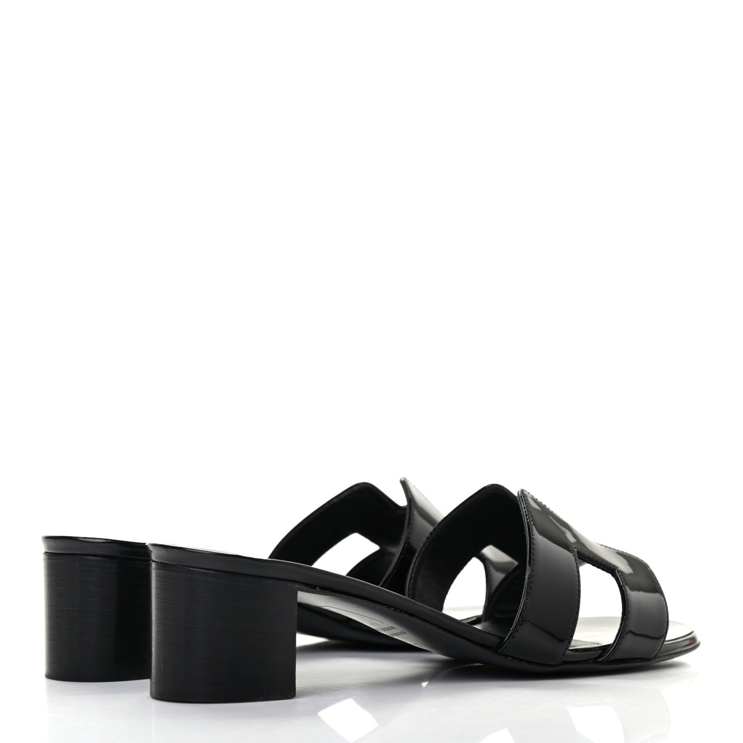 Patent Oasis Sandals 37 Black