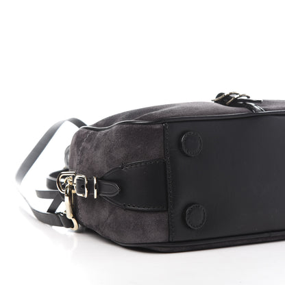 Jimmy Choo Suede Small Varenne Bowling Bag Dusk 9 of 11