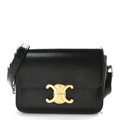 Celine Shiny Calfskin Teen Triomphe Black 1 of 10