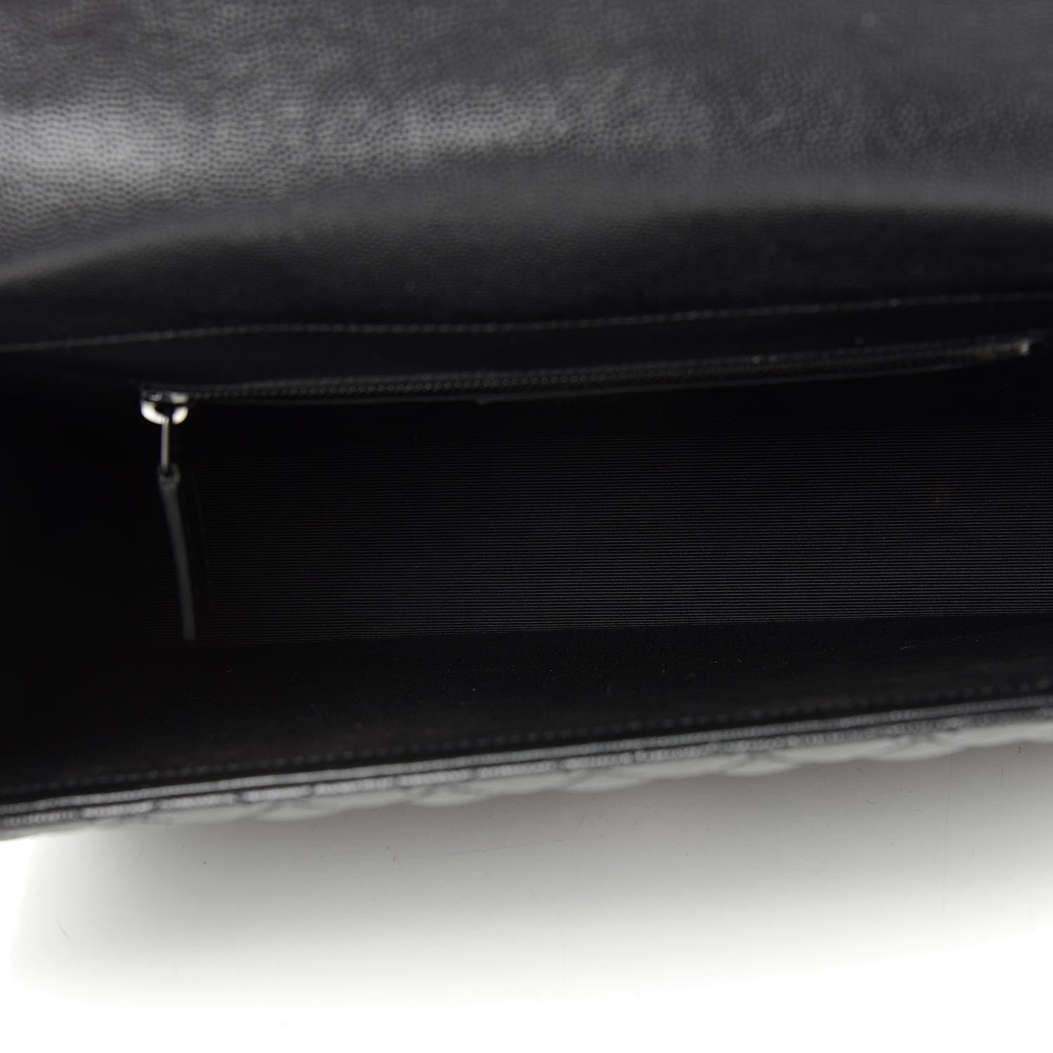 Saint Laurent Grain De Poudre Textured Mixed Matelasse Large Triquilt Monogram Monochrome Satchel Black 5 of 10