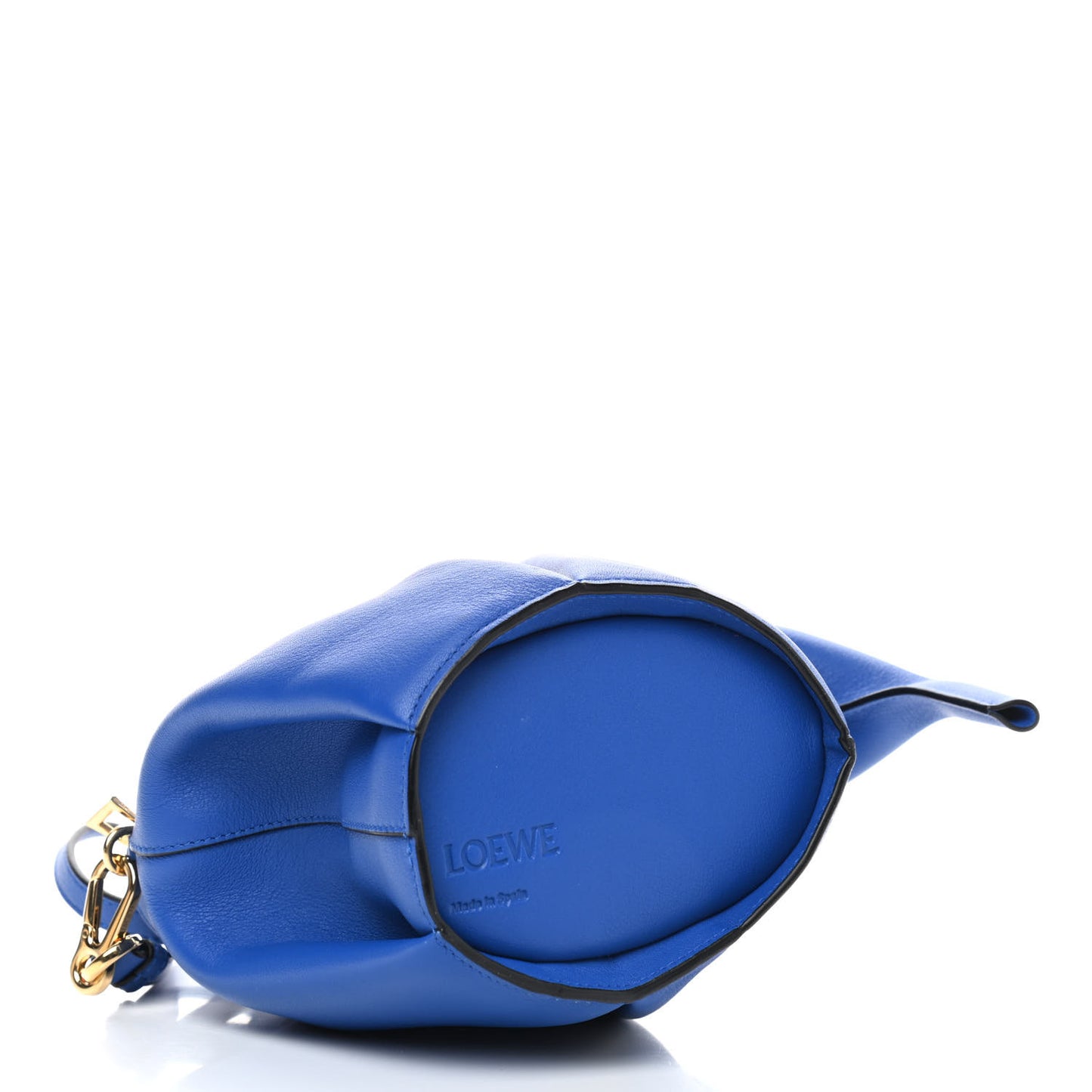 Calfskin Mini Elephant Crossbody Bag Electric Blue