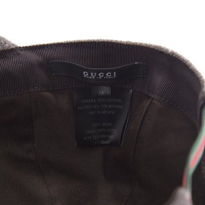 Gucci Wool Web Baseball Hat M Grey 7 of 7