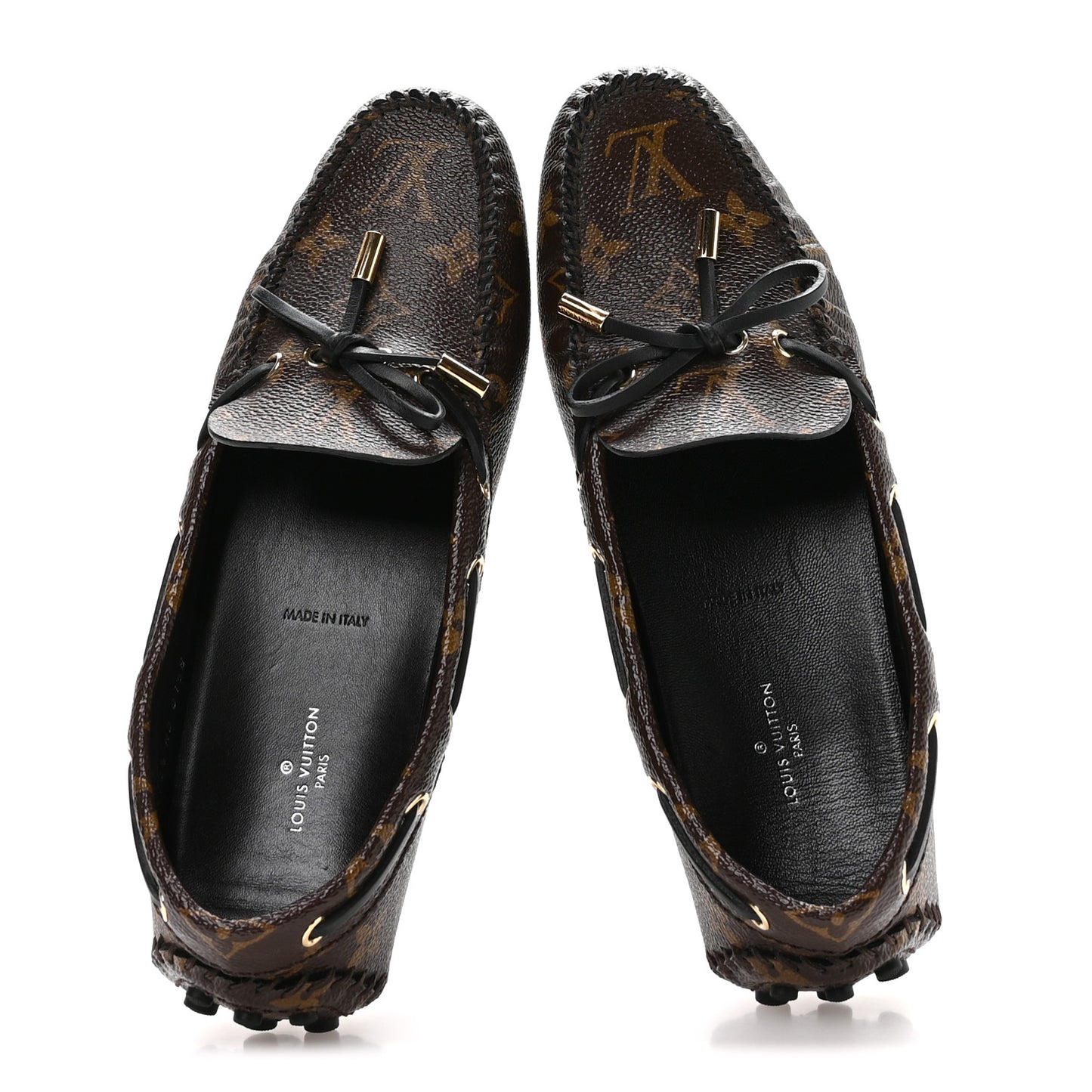 Patent Monogram Gloria Loafers 38 36.5