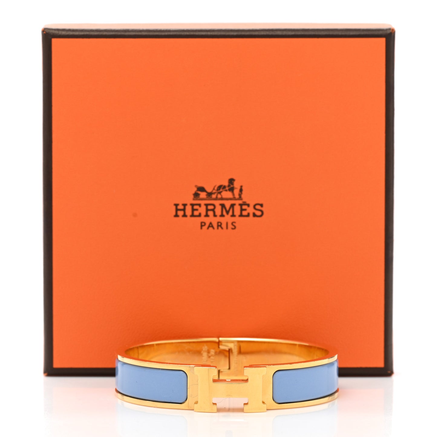 Enamel Narrow Clic Clac H Bracelet PM Chardon
