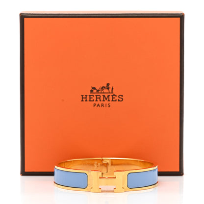 Hermes Enamel Narrow Clic Clac H Bracelet PM Chardon 5 of 5