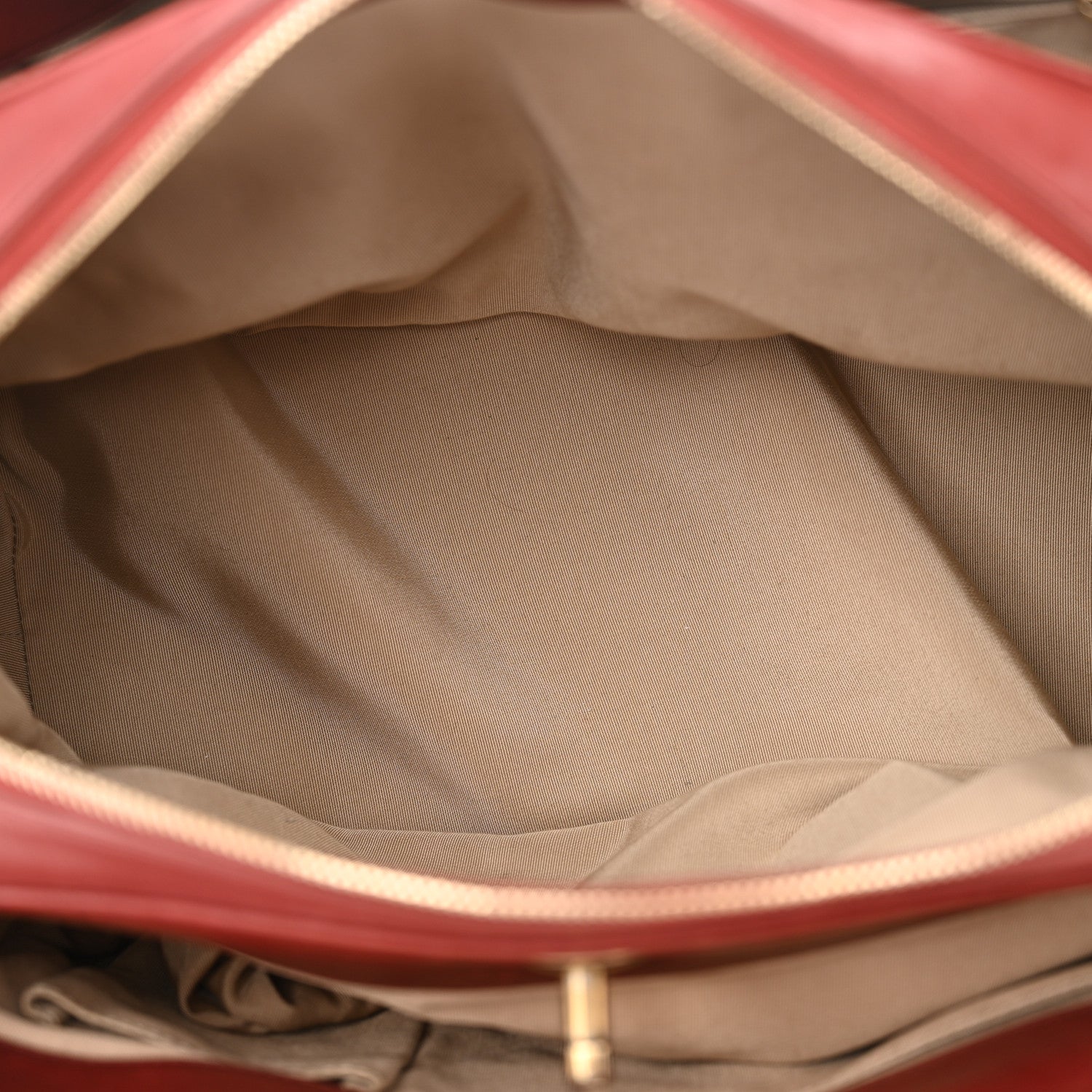Chanel Calfskin Quilted Medium Retro Chain Tote Red 5 of 12