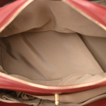 Chanel Calfskin Quilted Medium Retro Chain Tote Red 5 of 12