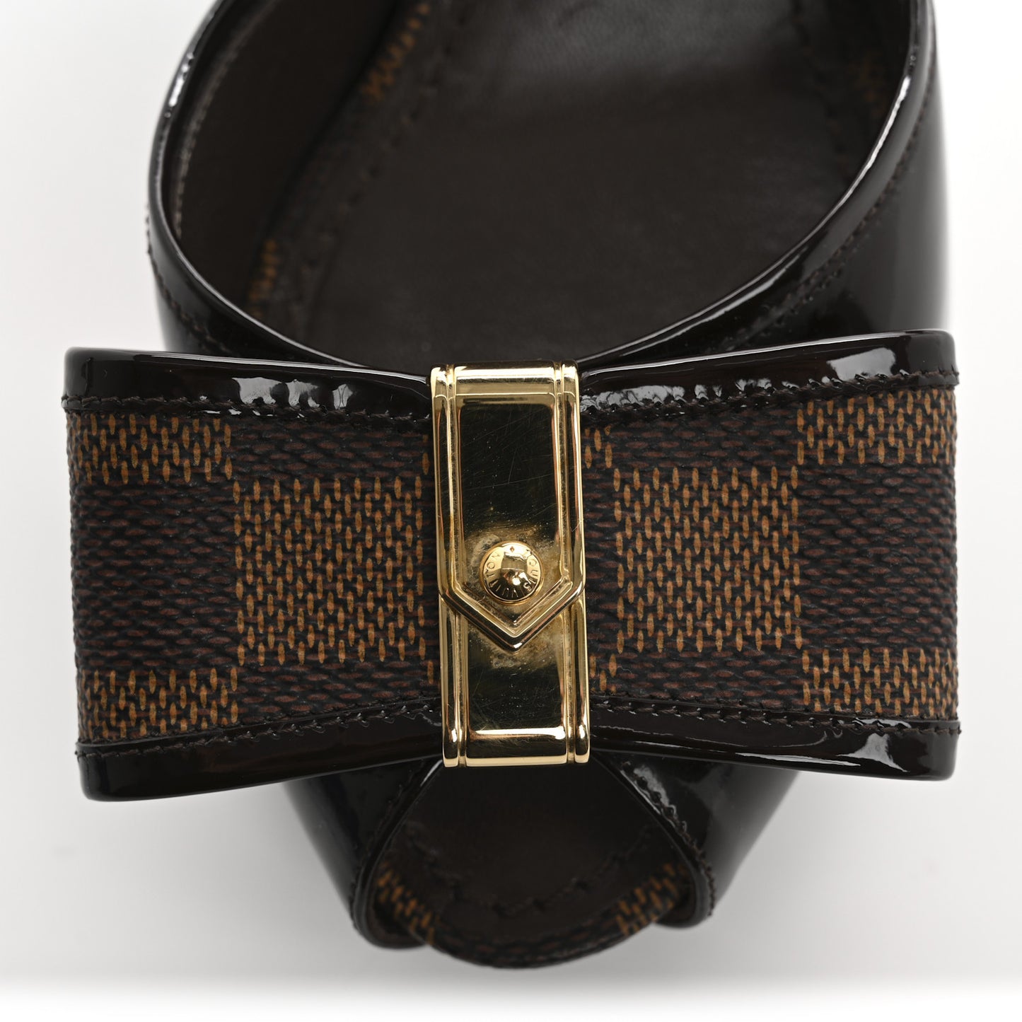 Damier Ebene Patent Valentine Mules 35