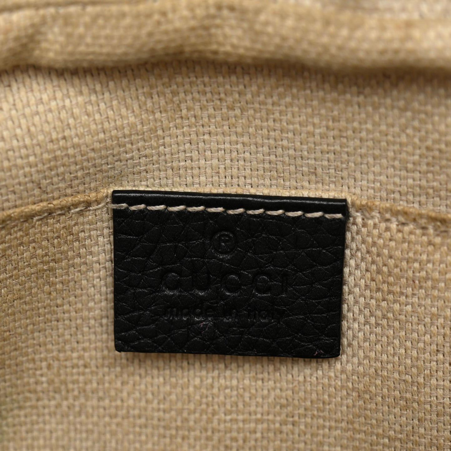 Pebbled Calfskin Small Soho Disco Bag Black