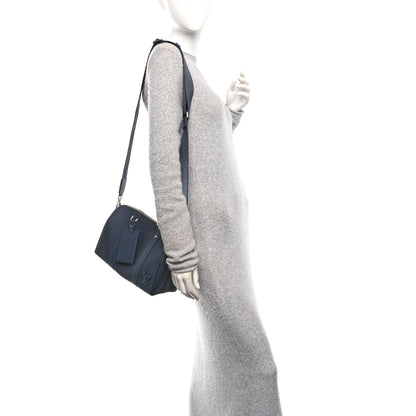 Louis Vuitton Grained Calfskin Aerogram City Keepall Ink Blue 2 of 10