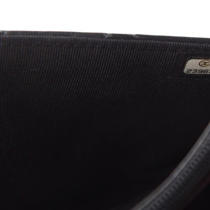 Chanel Aged Calfskin Quilted Lucky Charms 2.55 Reissue Wallet On Chain WOC Black 10 of 12