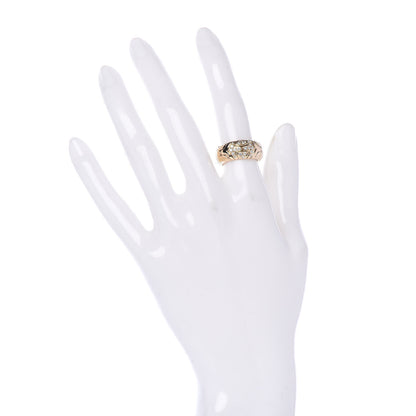 Bulgari 18K Yellow Gold Diamond Alveare Ring 50 5.25 2 of 4