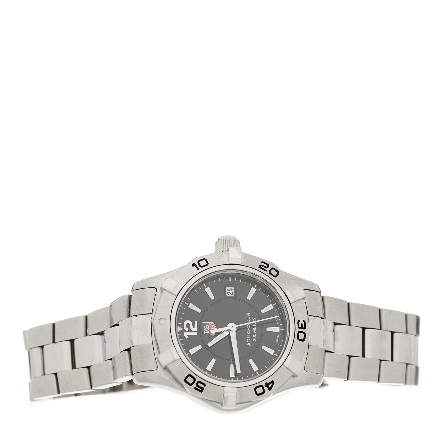 Tag Heuer Stainless Steel 27mm Aquaracer Lady Quartz Watch Black WAF1410 2 of 4